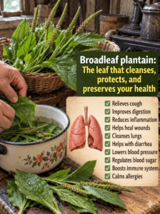 Plantain: The Healing Leaf That Cleanses the Lungs, Heals Wounds, and Strengthens the Body