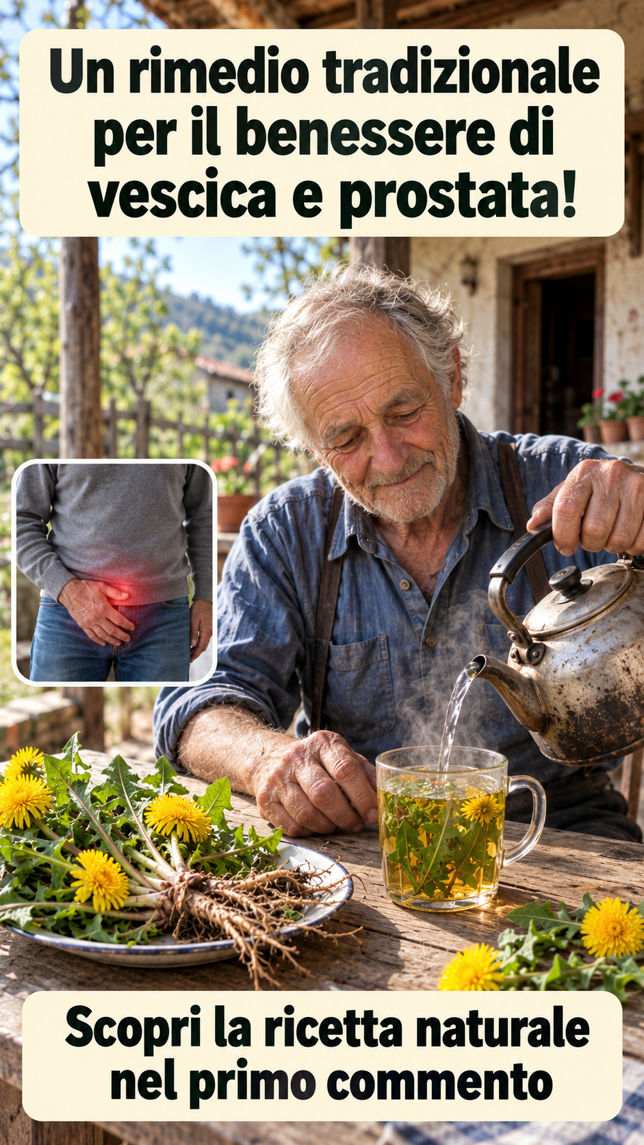 Tarassaco per vescica e prostata