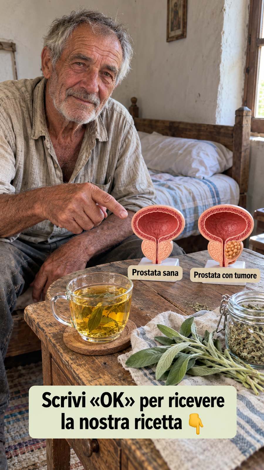 Salute naturale della prostata: succo di amaranto e infuso di ortica per gli uomini