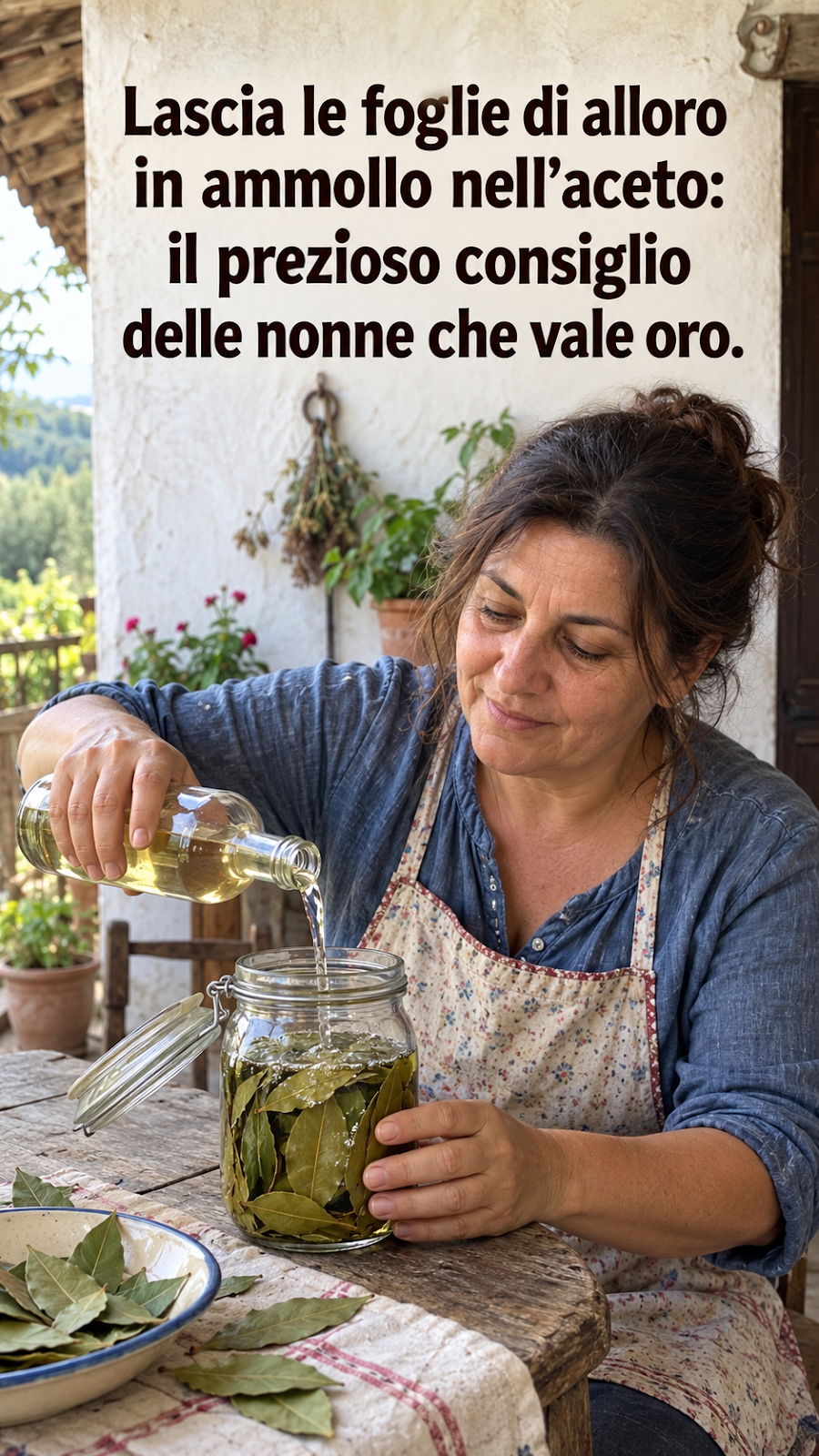 Foglie di alloro nell'aceto: il consiglio della nonna