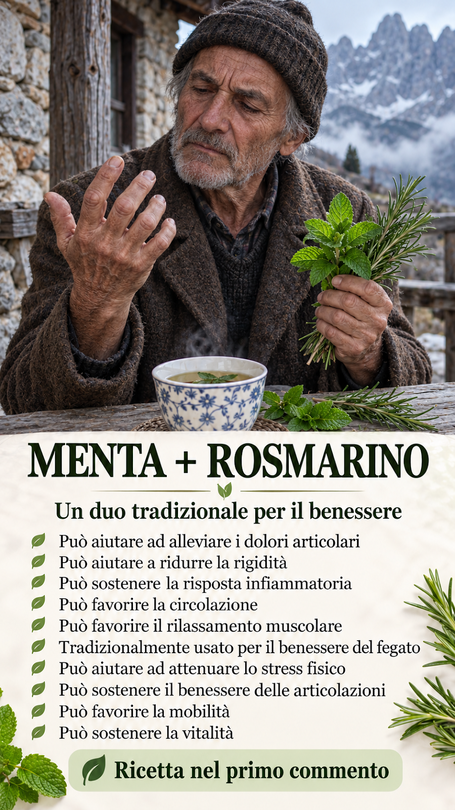 Tisana menta e rosmarino: ricetta della tradizione