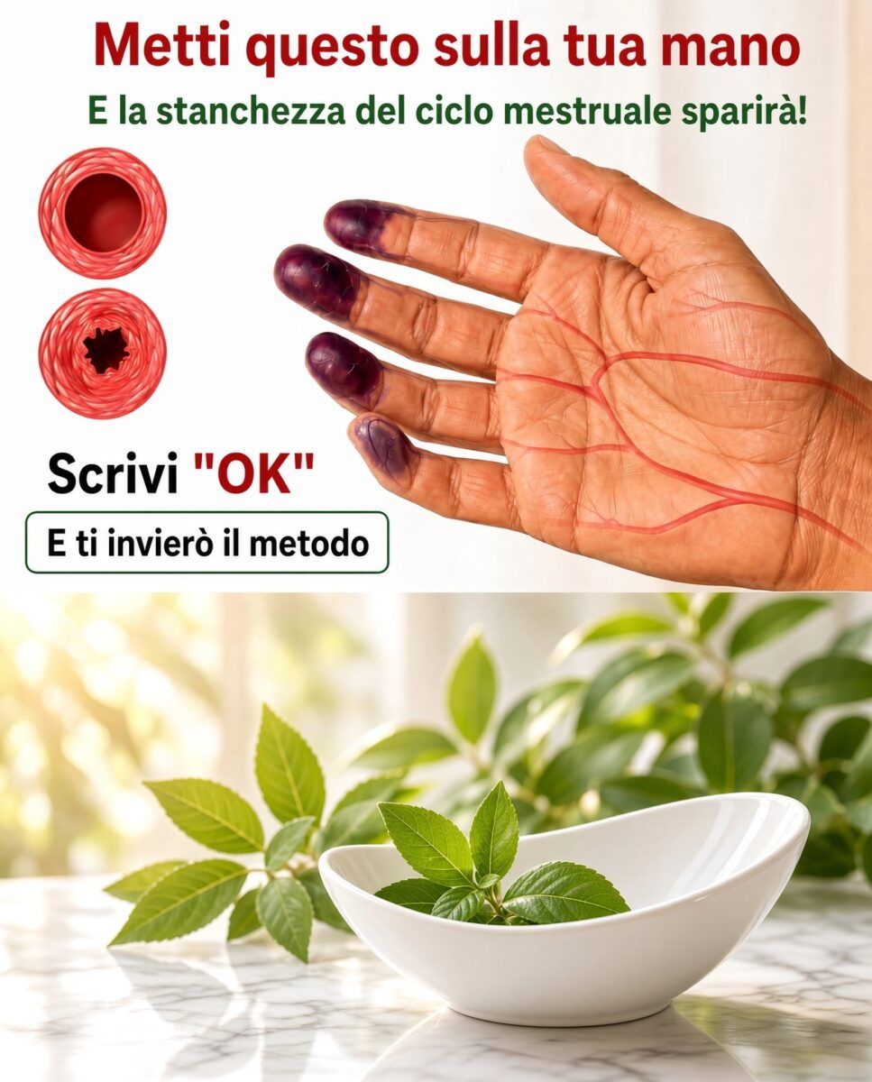 Metti questo sulla mano contro la stanchezza mestruale