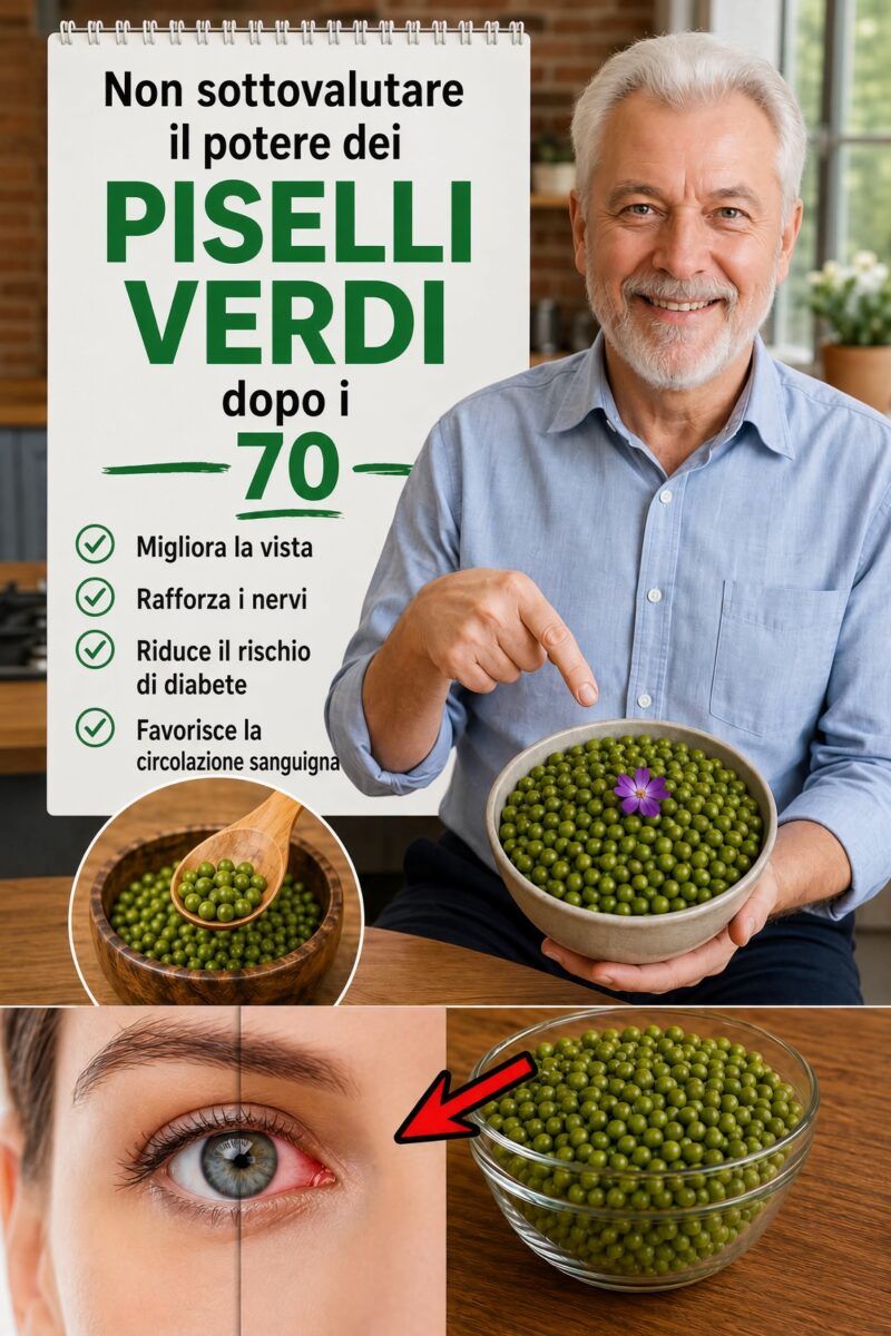 Piselli verdi: il piccolo seme alleato di vista, nervi e circolazione