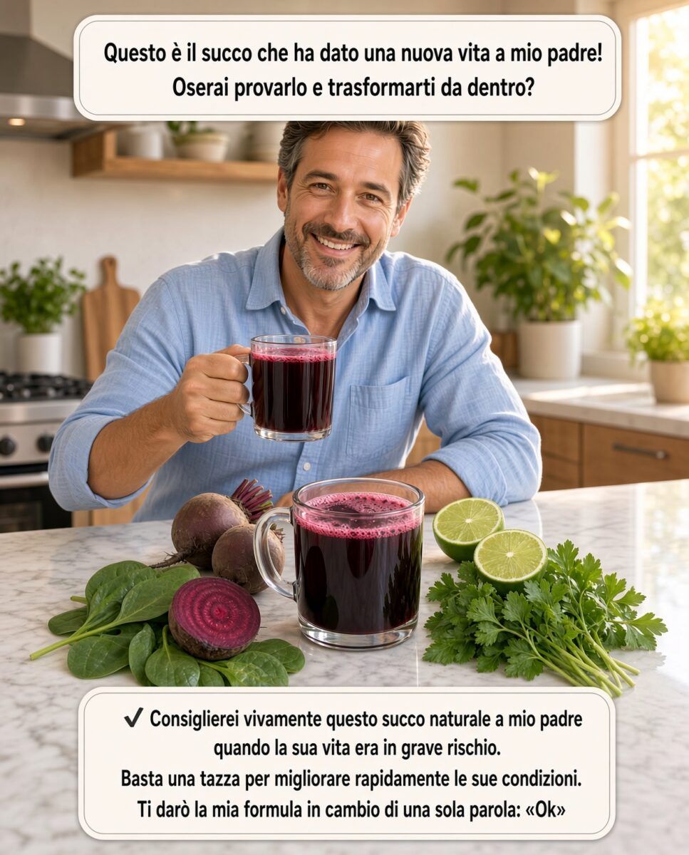 Succo di barbabietola, nopal, limone e sedano