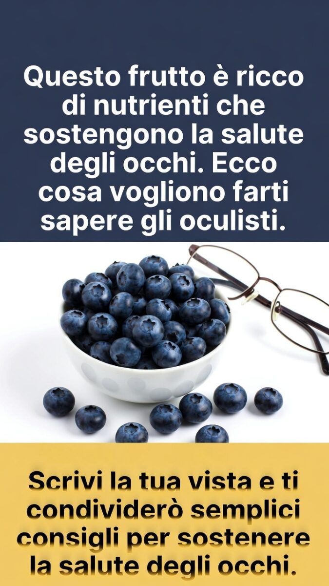 Mirtilli per la vista