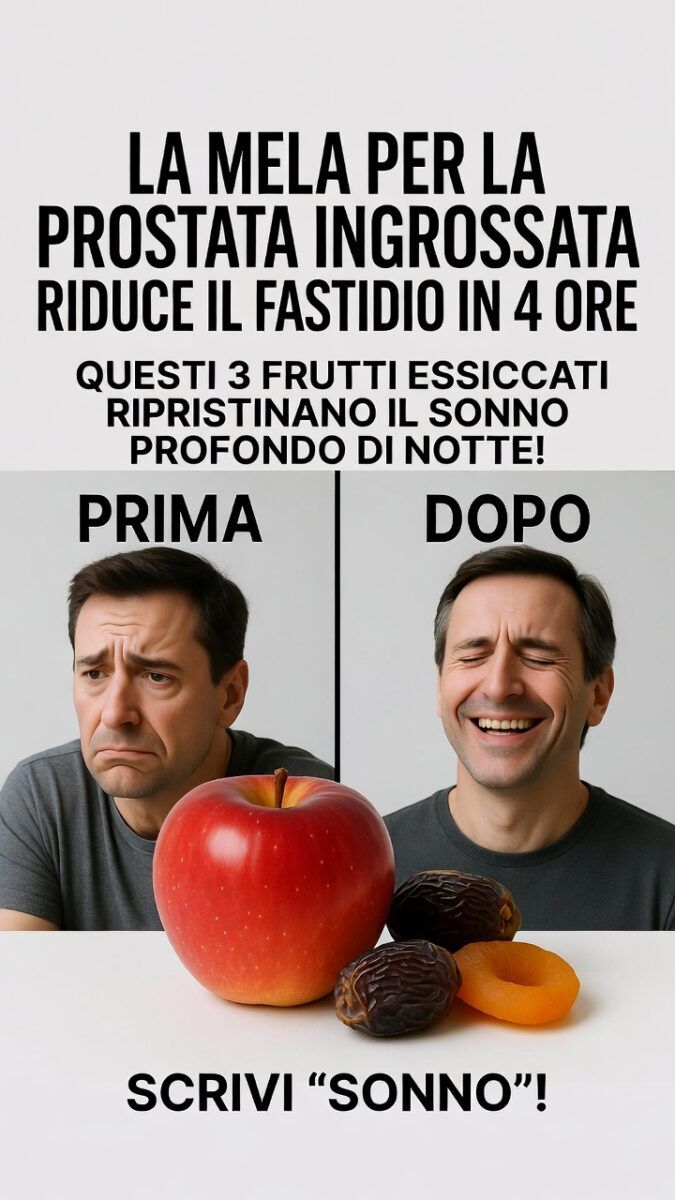 Mela e Frutti Essiccati: Supporto Naturale per la Prostata