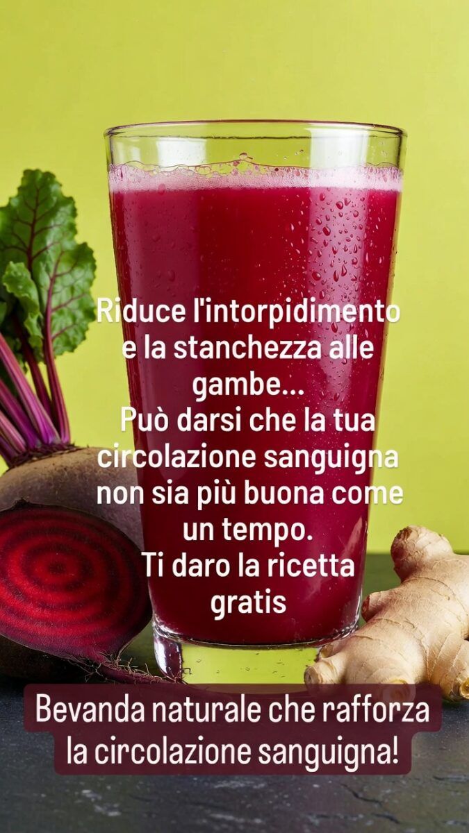 Bevanda Naturale alla Barbabietola: Supporto per la Circolazione