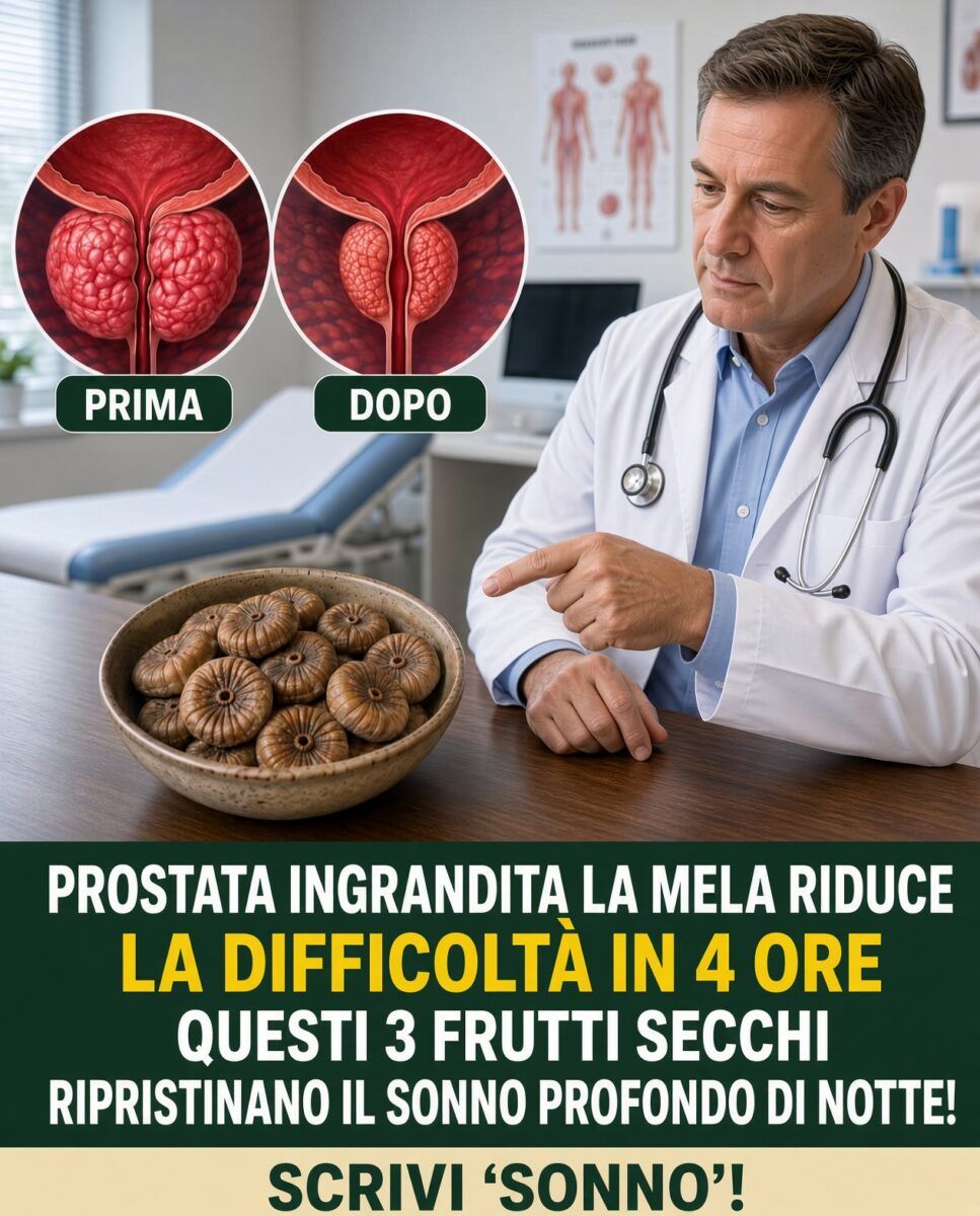 Una manciata di questi 3 frutti secchi prima di dormire: prostata più sana al risveglio