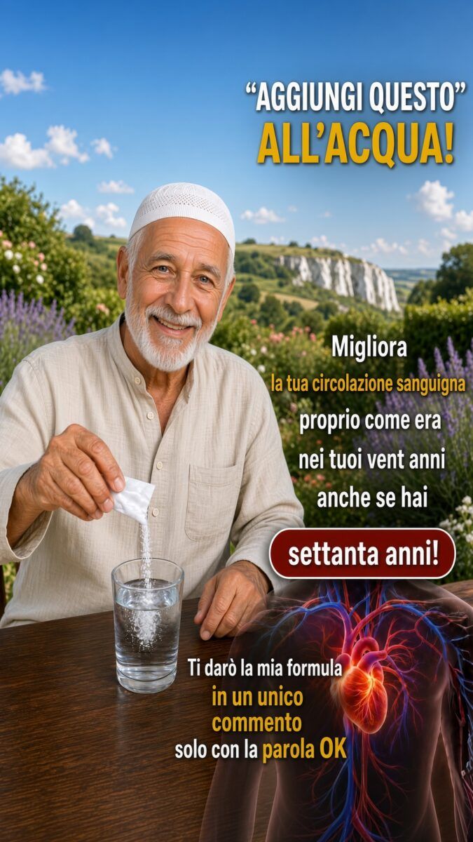 Acqua e minerali essenziali per la circolazione dopo i 60 anni
