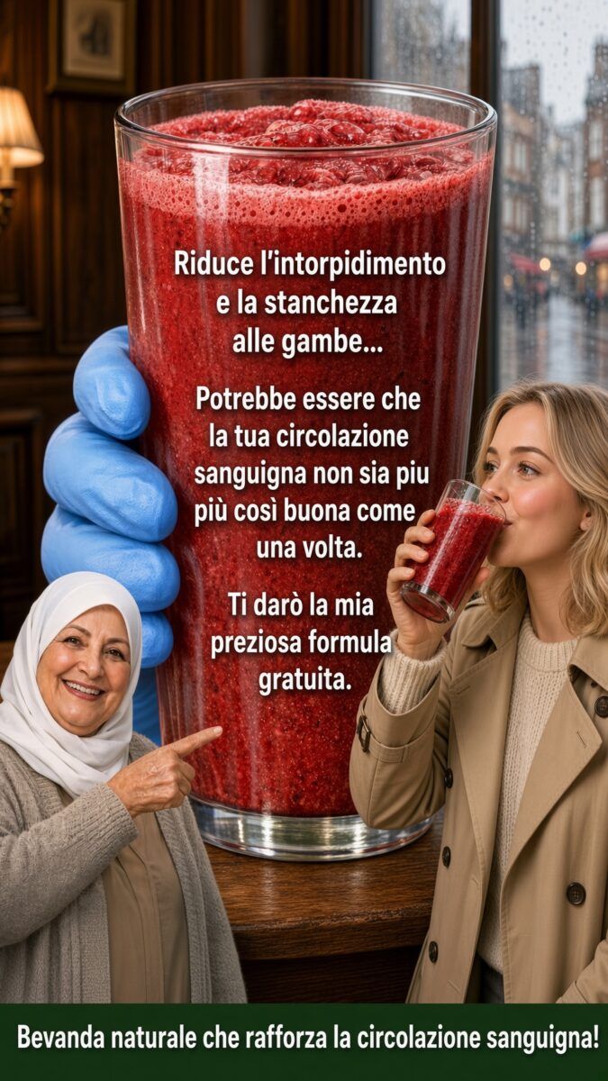Bevanda naturale con barbabietola e zenzero per gambe pesanti e circolazione