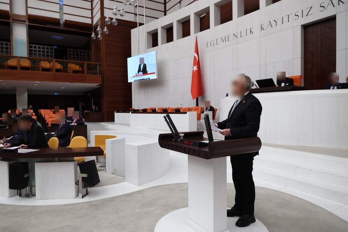 CHP Uşak Milletvekili Ali Karaoba TBMM Genel Kurulunda konuşurken