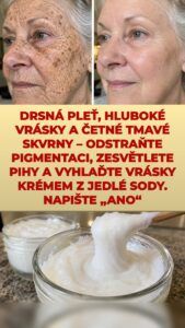 Naneste dnes večer krém z jedlé sody – co udělá s vráskami a tmavými skvrnami