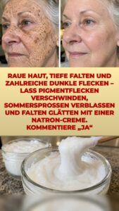 Trag heute Abend Natron-Creme auf – was sie mit Falten und dunklen Flecken macht