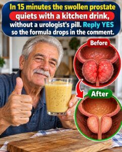 In 15 Minutes the Swollen Prostate Quiets With a Kitchen Drink, No Urologist Pill