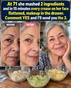 At 71, 2 Mashed Ingredients That Defy Wrinkles and Face Lines