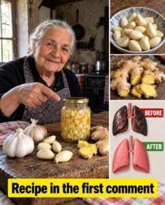 Ginger, Garlic, Onion, and Lemon Mix: Purifies the Body and Lungs