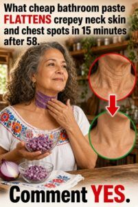 The Cheap Bath Paste That Flattens Crepey Neck Skin and Chest Spots in 15 Minutes After 58