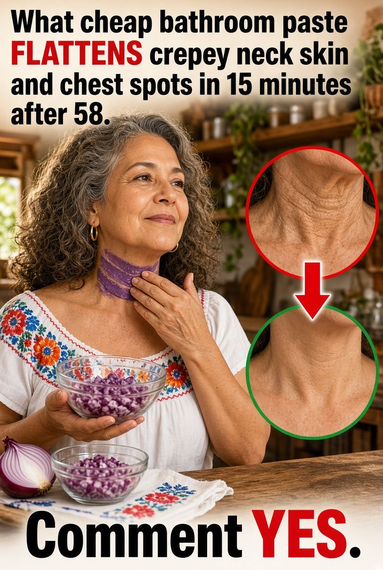 The Cheap Bath Paste That Flattens Crepey Neck Skin and Chest Spots in 15 Minutes After 58