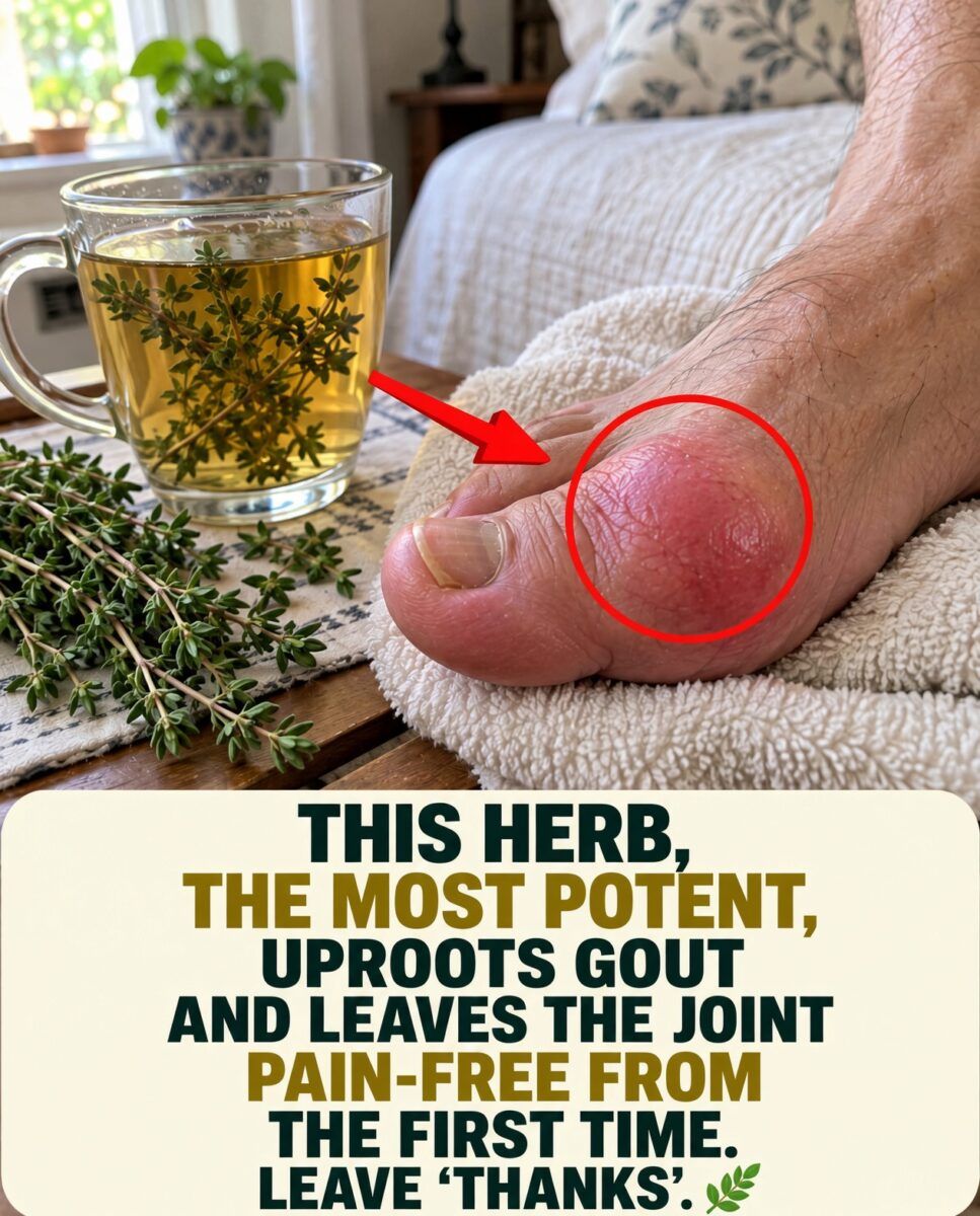 Thyme tea habit for gout and joint pain
