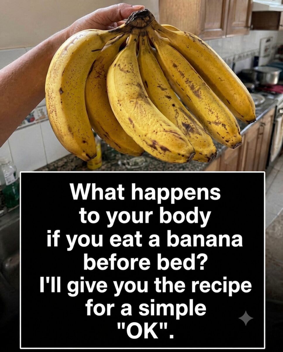 What happens to your body when you eat a banana before bed