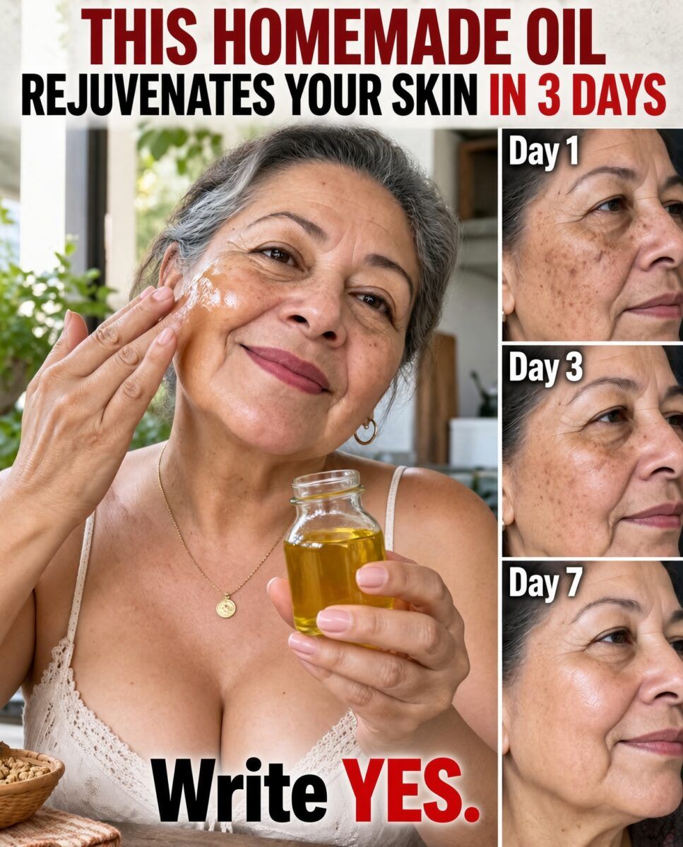 Homemade oil that rejuvenates skin