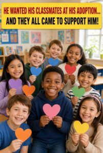 He Wanted His Classmates at His Adoption… And They All Came to Support Him!