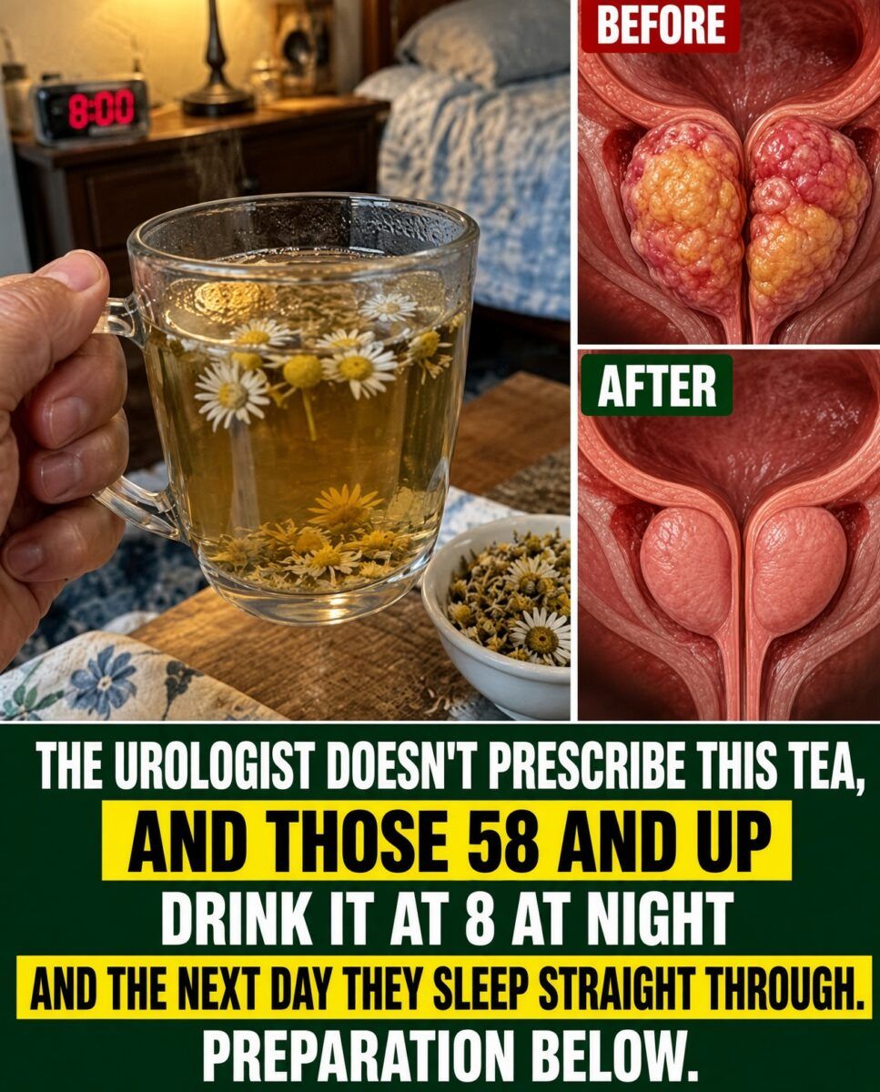 Chamomile tea at night routine