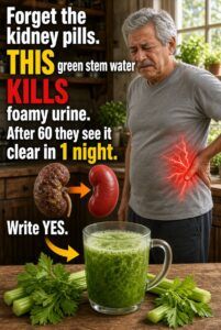 The Green Stem Water That Claims to Kill Foamy Urine and Calm the Tired Kidney