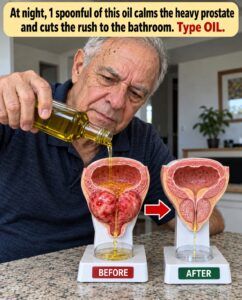 At Night, 1 Spoonful of This Oil: What It Claims for a Heavy Prostate