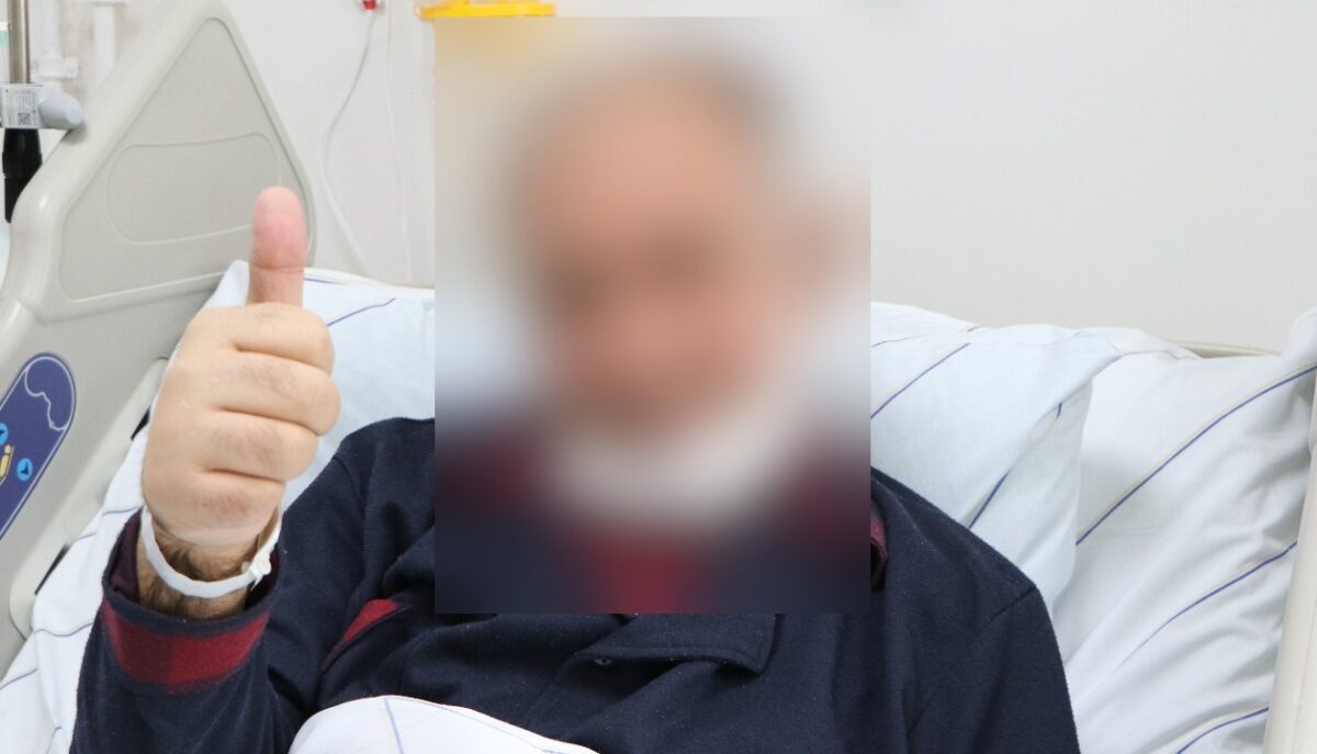 Erzurum'da böbrek nakli olan Metin Demir hastanede