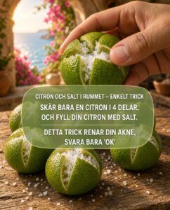 Citron och salt i rummet — enkelt trick