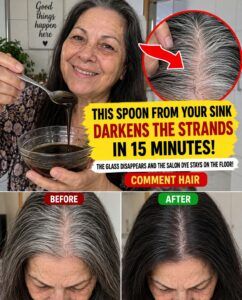 A Kitchen Spoon That Darkens the Thinning Top After 55