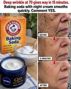Deep Wrinkles Collapse When Baking Soda Enters the Night Cream
