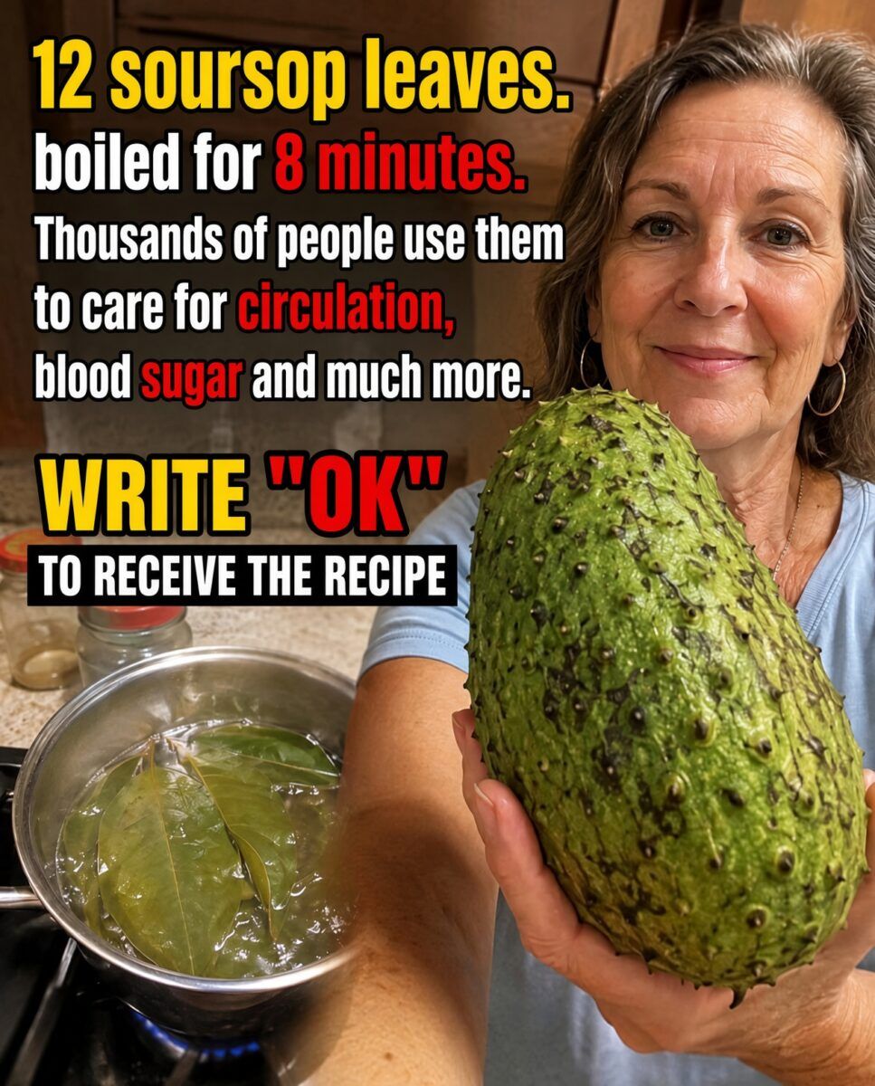 12 Soursop Leaves Boiled for 8 Minutes — Circulation, Blood Sugar and More