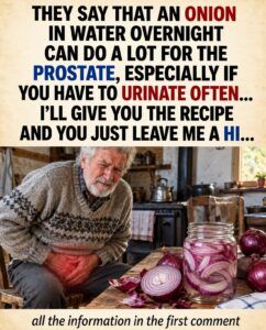 An Onion in Water Overnight for the Prostate? The Italian Folk Claim