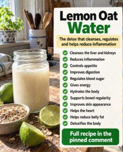 Lemon Oat Water: Detox for Inflammation, Cholesterol, Blood Sugar?