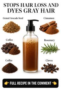 Natural Hair Tonic: Stop Hair Loss and Darken Gray Hair with Homemade Ingredients