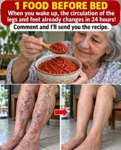 One Food Before Bed Said to Unblock Leg and Foot Circulation in 24 Hours
