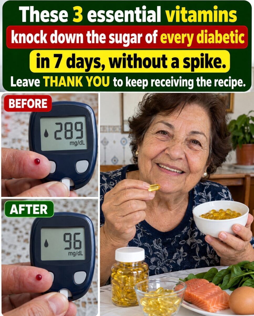 These 3 Essential Vitamins Said to Knock Down Diabetic Blood Sugar Without Spikes