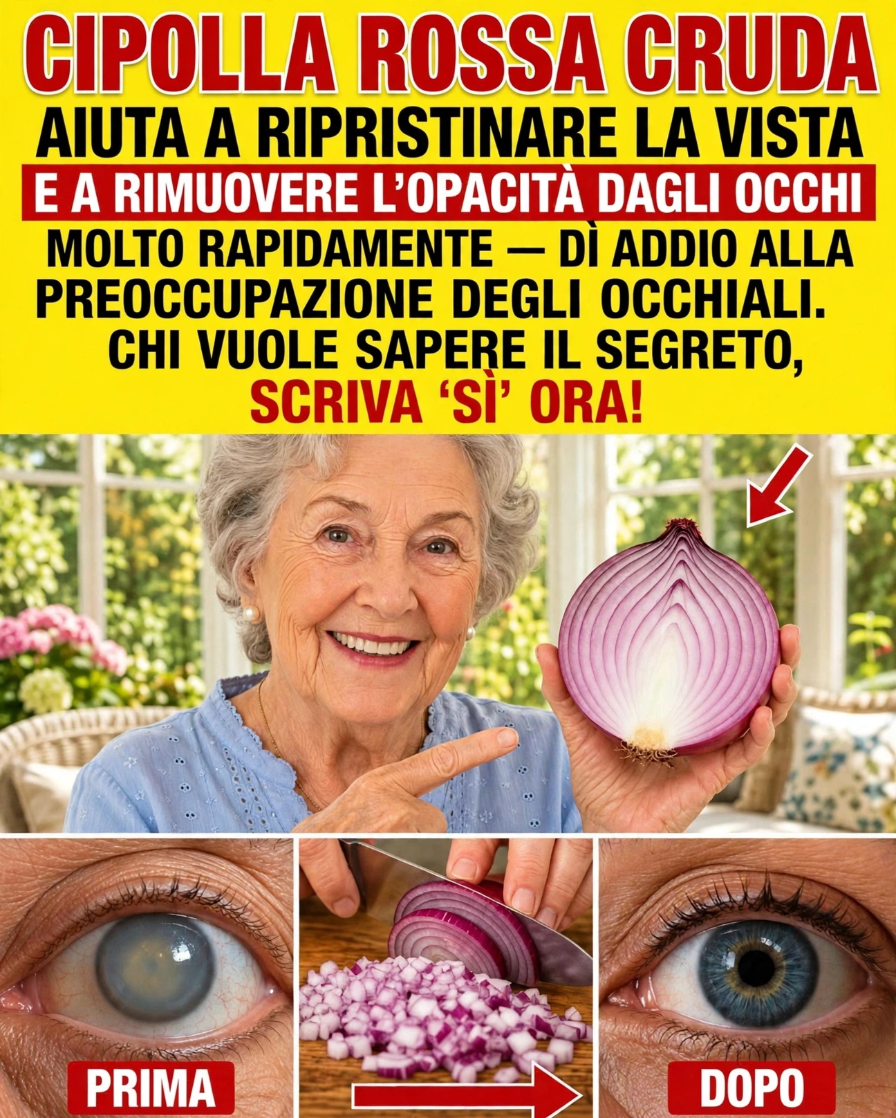Cipolla rossa cruda e salute degli occhi: 3 ricette semplici