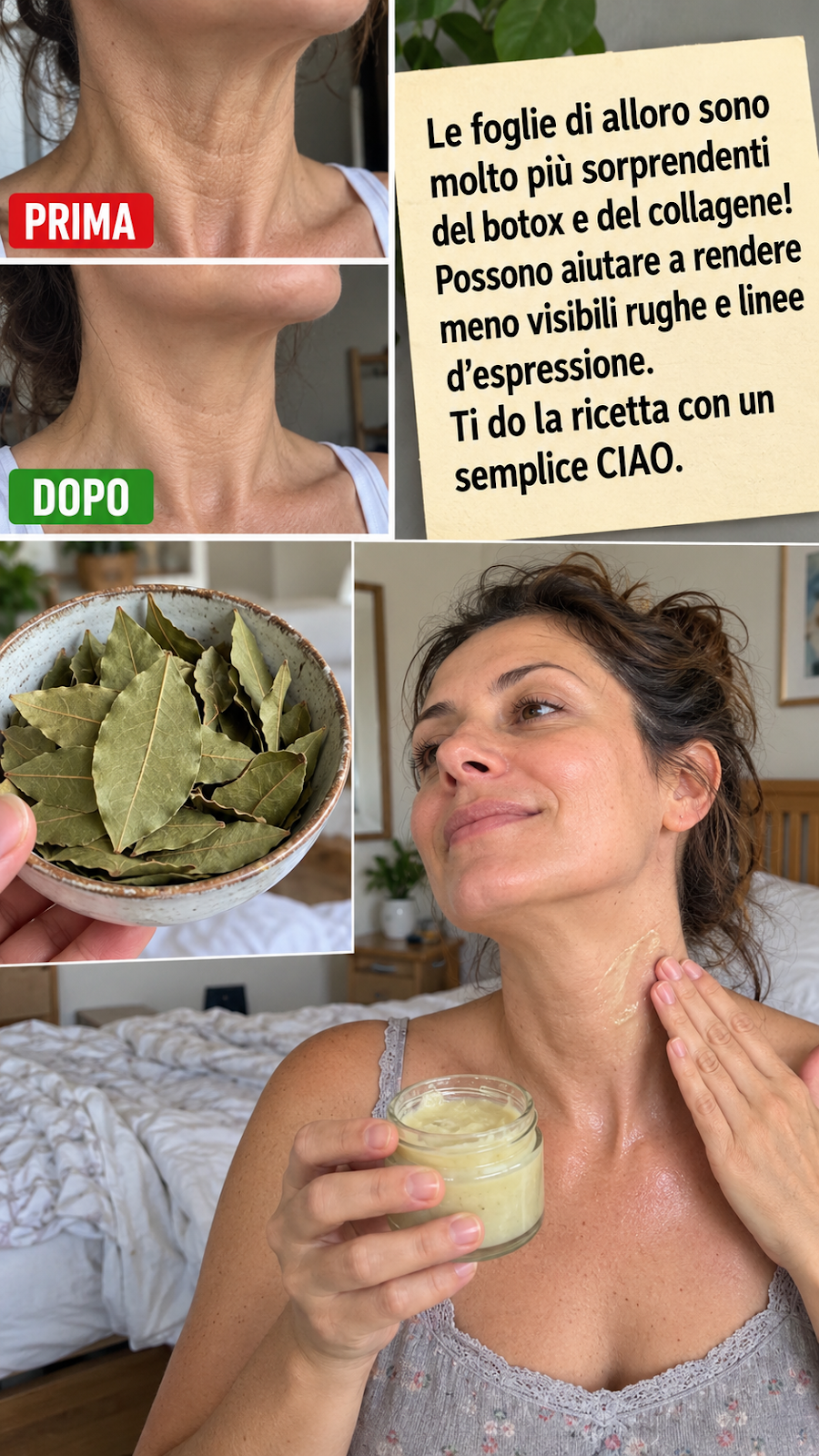 Foglia di alloro per la pelle