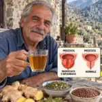 Salute della prostata: succo di amaranto e infuso di ortica