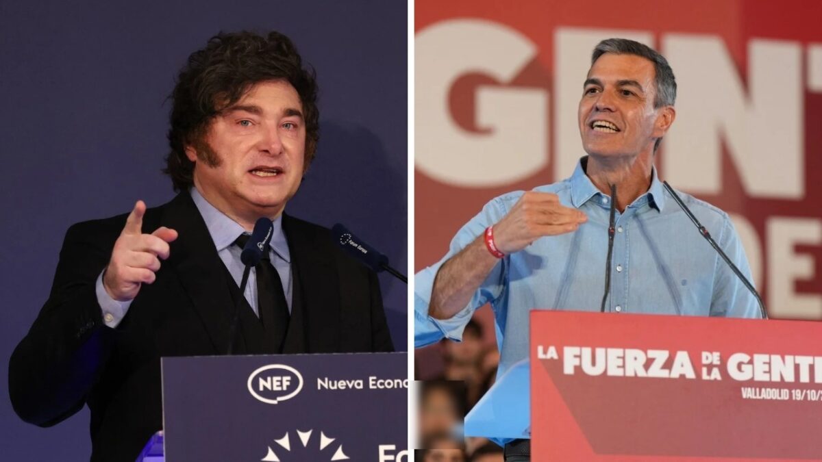 Arjantin Devlet Başkanı Javier Milei ve İspanya Başbakanı Pedro Sanchez