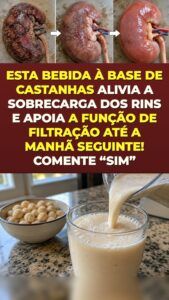 Um copo de água com sementes que age nos rins sobrecarregados