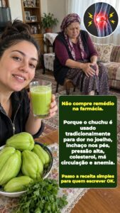 O milagre do chuchu: apoio natural para dor no joelho, inchaço nos pés, pressão alta e colesterol!