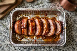 Bacon-Wrapped Pork Tenderloin with Brown Sugar Glaze