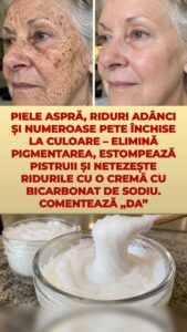 Aplică diseară crema cu bicarbonat – ce face cu ridurile și petele închise la culoare