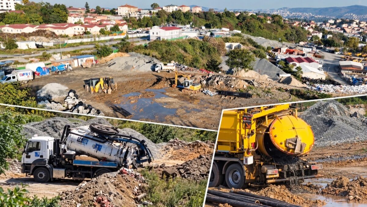 Sarıyer Ferahevler'de atıkların döküldüğü arazi