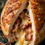 Christmas Stuffed Chicken (Bacon and Cheese)