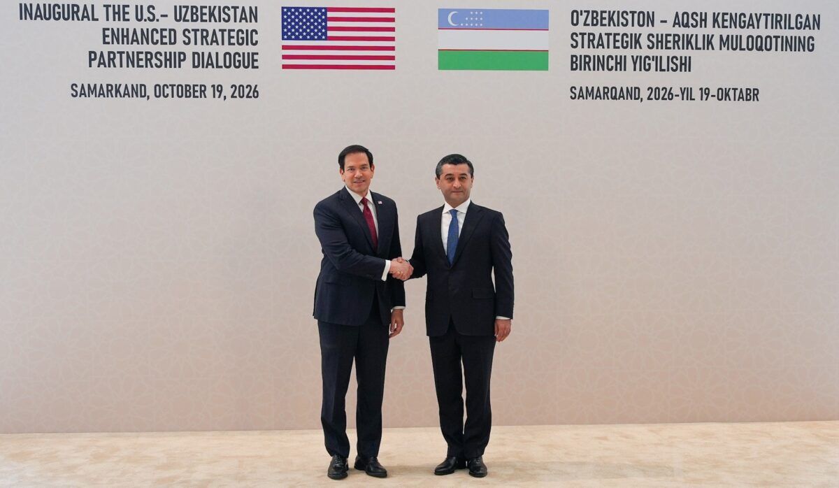 ABD Dışişleri Bakanı Marco Rubio ve Özbekistan Dışişleri Bakanı Bahtiyar Saidov, Semerkant